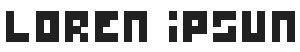 Lorem Ipsum with Simple Pixel Font without anti-alias