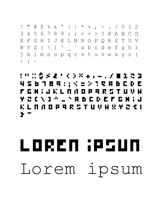 Font map